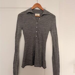 DISSH Gray Long Sleeve Top